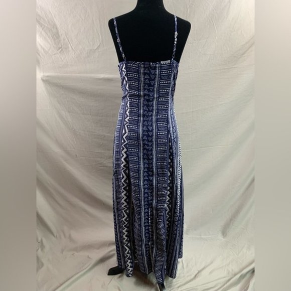 Boho Geo Print Split Thigh Cami Dress - Picture 8 of 8